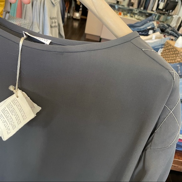 Brunello Cuccinelli Silk Short Sleeve Blouse - Picture 4 of 13